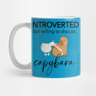 Introverted But Willing To Discuss Capybara Mug